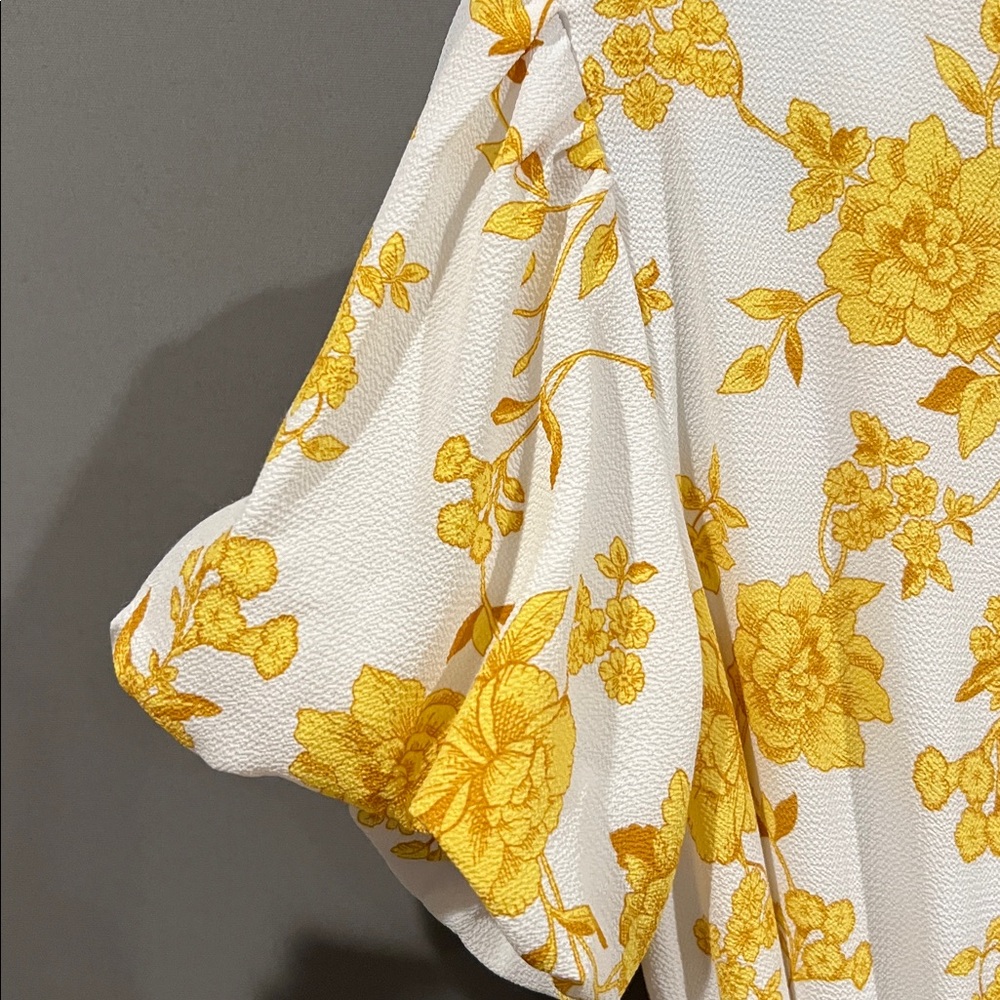 Boho Floral Puff Sleeve Dress - Picture 6 of 11